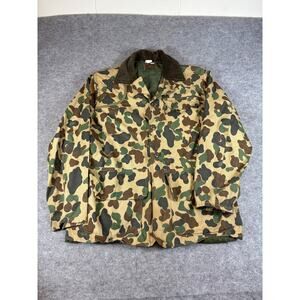 VINTAGE SafTBak Jacket Mens Size 42 Green Camouflage Bird Hunting Shooting 60s
